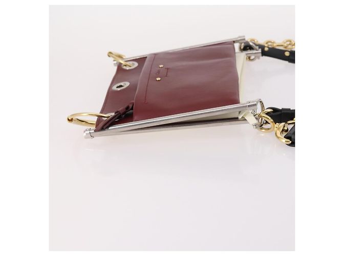 Chloé Borsa a Spalla Chloe Roy in Pelle Piccola Bordò - vista 4