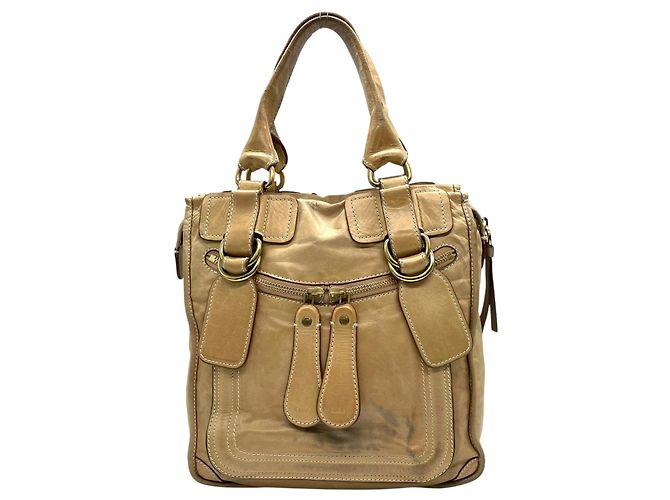 Sac fourre-tout en cuir Chloé Bay - vue 2