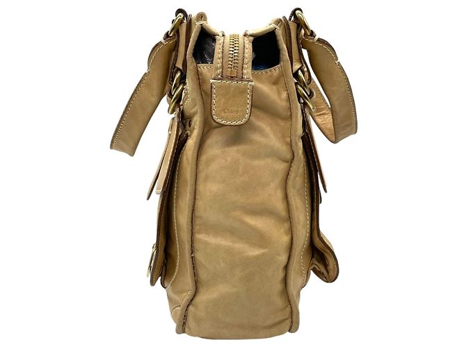 Sac fourre-tout en cuir Chloé Bay - vue 6