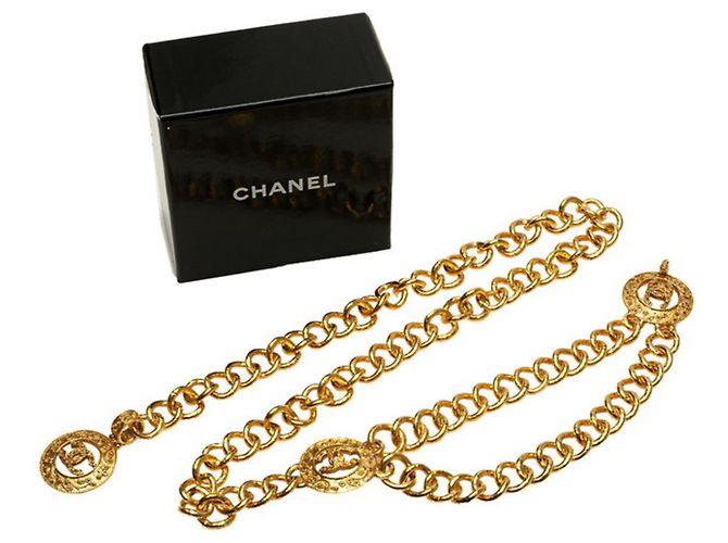 Timeless Vintage Chanel vergoldeter Kettengürtel Golden - Ansicht 4