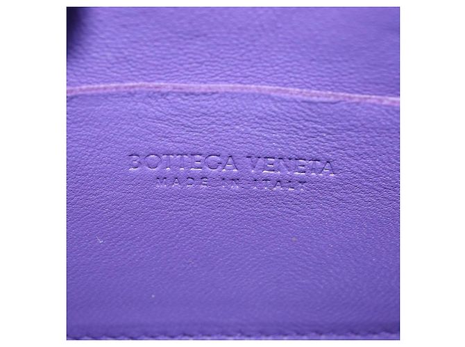 Autre Marque BAG CANDY MAXI INTRECCIATO IN PELLE VIOLA AUTH BA5953 Porpora - vista 15