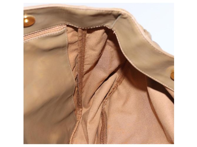 Borsa Tote CHANEL Smalto Marrone Oro CC Auth bs29208 D'oro - vista 16