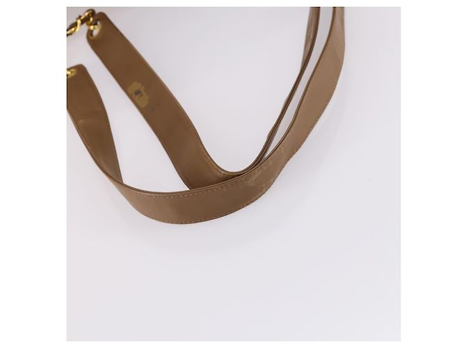 Borsa Tote CHANEL Smalto Marrone Oro CC Auth bs29208 D'oro - vista 7