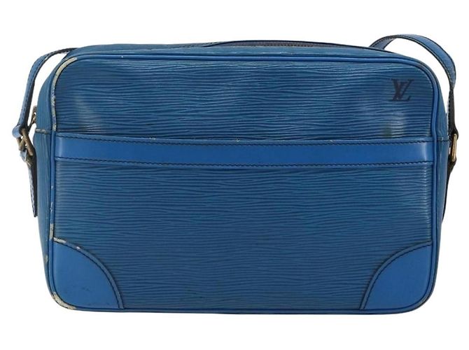 LOUIS VUITTON Bolsa de Ombro Epi Trocadero 27 Azul M52315 LV Auth 142606 - vista 13