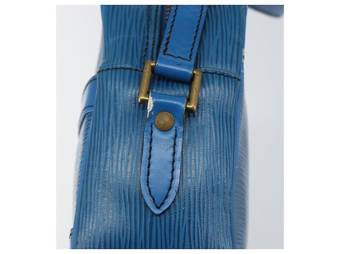 LOUIS VUITTON Bolsa de Ombro Epi Trocadero 27 Azul M52315 LV Auth 142606 - vista 9