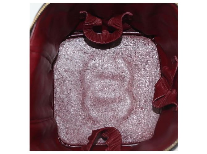 Vanity CHANEL Pochette Matelassé in Pelle di Agnello Nera Oro CC Auth 141905 Nero D'oro - vista 17