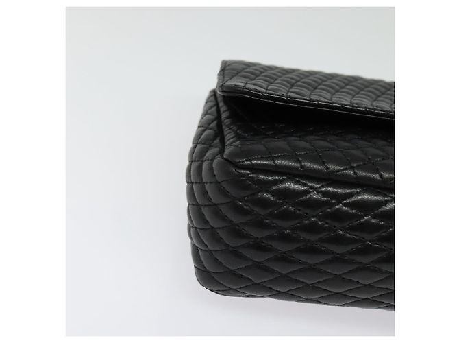 BALLY Borsa a Spalla con Catena Pelle Nera Oro Auth 141002 Nero D'oro - vista 10