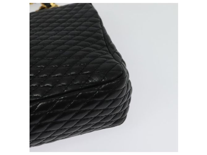 BALLY Borsa a Spalla con Catena Pelle Nera Oro Auth 141002 Nero D'oro - vista 13