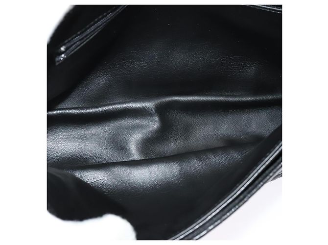 BALLY Borsa a Spalla con Catena Pelle Nera Oro Auth 141002 Nero D'oro - vista 18