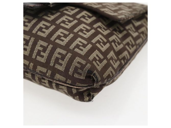 FENDI Zucchino Canvas Schultertasche Braun Auth bs29399 - Ansicht 10
