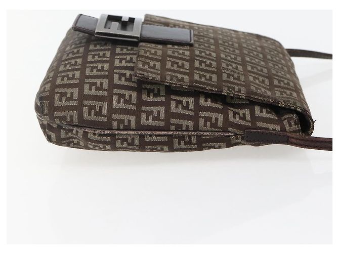 FENDI Zucchino Canvas Schultertasche Braun Auth bs29399 - Ansicht 5