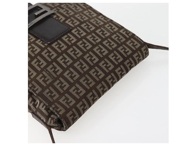 FENDI Zucchino Canvas Schultertasche Braun Auth bs29399 - Ansicht 6
