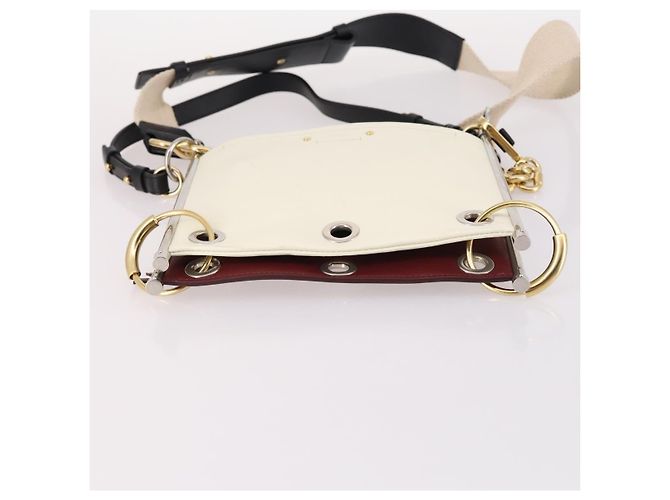 Chloé Borsa a Spalla Chloe Roy in Pelle Bordeaux Oro Auth BA5266 D'oro Bordò - vista 11