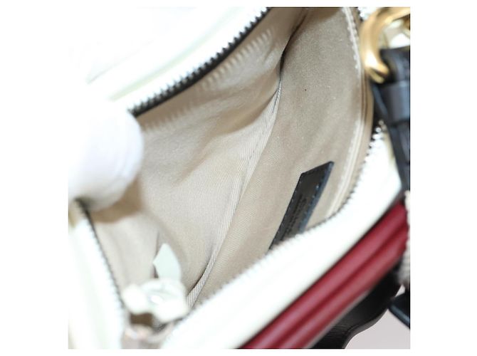Chloé Borsa a Spalla Chloe Roy in Pelle Bordeaux Oro Auth BA5266 D'oro Bordò - vista 22
