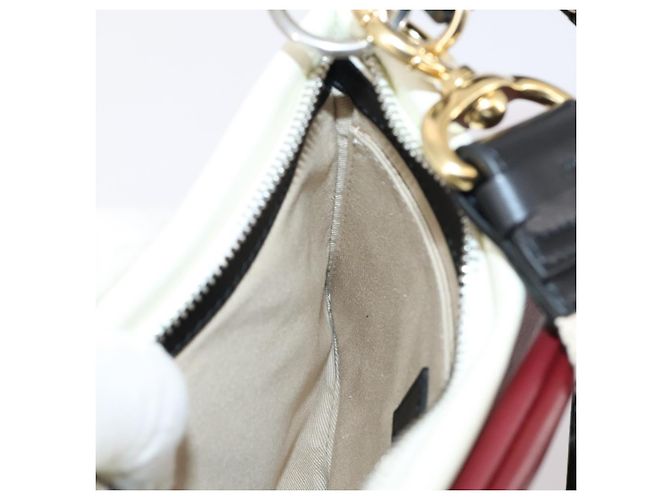 Chloé Borsa a Spalla Chloe Roy in Pelle Bordeaux Oro Auth BA5266 D'oro Bordò - vista 23