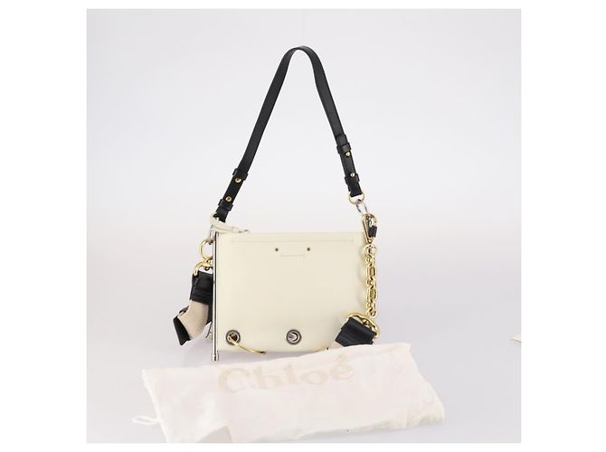 Chloé Borsa a Spalla Chloe Roy in Pelle Bordeaux Oro Auth BA5266 D'oro Bordò - vista 27