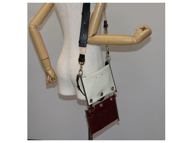 Chloé Borsa a Spalla Chloe Roy in Pelle Bordeaux Oro Auth BA5266 D'oro Bordò - vista 28