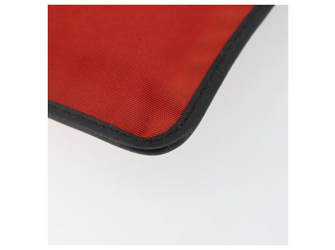 Borsa a Spalla GUCCI in Nylon Rosso Argento 019 0348 Auth ep10806 - vista 10