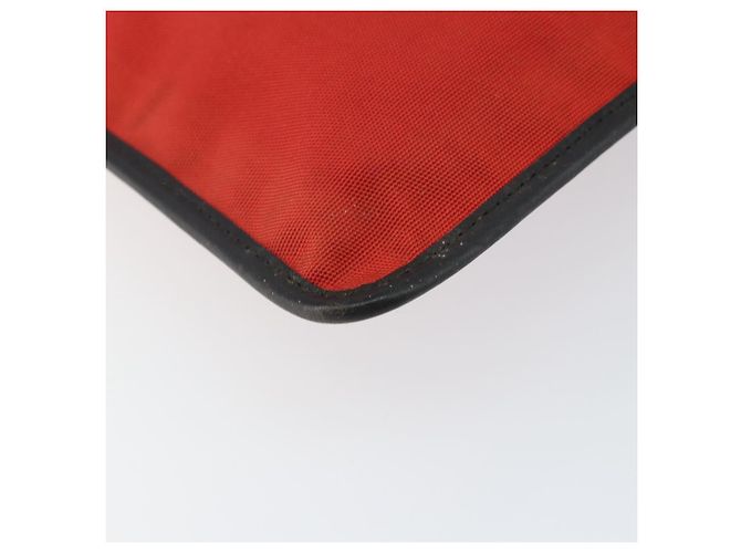 Borsa a Spalla GUCCI in Nylon Rosso Argento 019 0348 Auth ep10806 - vista 11