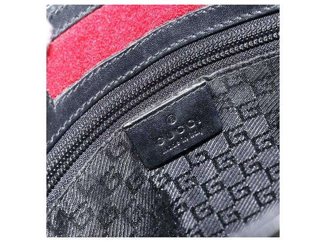 Borsa a Spalla GUCCI in Nylon Rosso Argento 019 0348 Auth ep10806 - vista 15