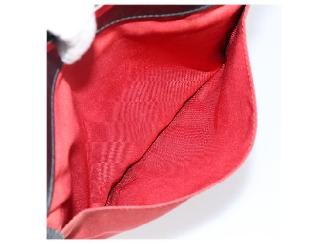 Borsa a Spalla GUCCI in Nylon Rosso Argento 019 0348 Auth ep10806 - vista 20