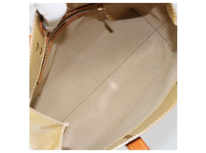 LOUIS VUITTON Borsa a Mano Monogram Vernis Reade PM Beige M91334 LV Auth ep10940 - vista 11