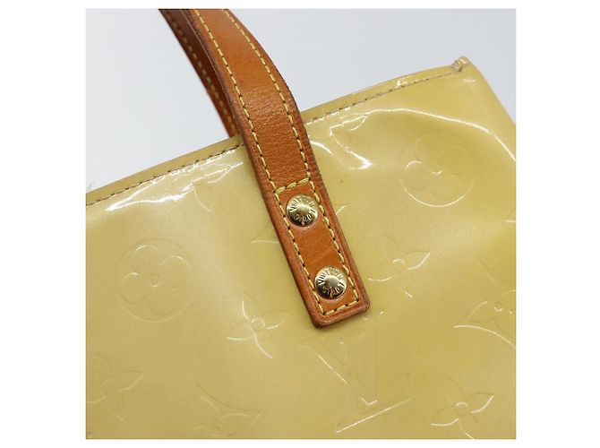 LOUIS VUITTON Borsa a Mano Monogram Vernis Reade PM Beige M91334 LV Auth ep10940 - vista 17