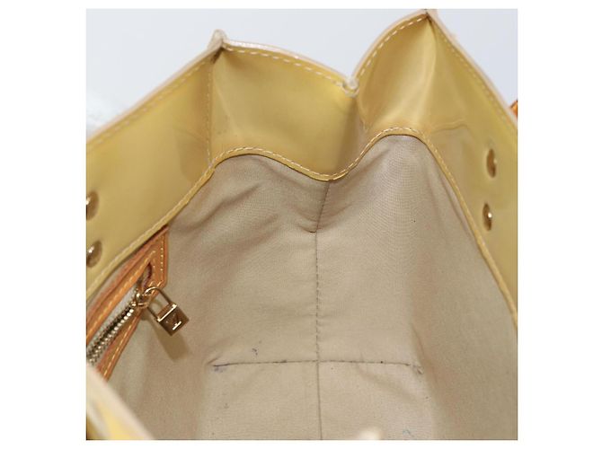 LOUIS VUITTON Borsa a Mano Monogram Vernis Reade PM Beige M91334 LV Auth ep10940 - vista 18