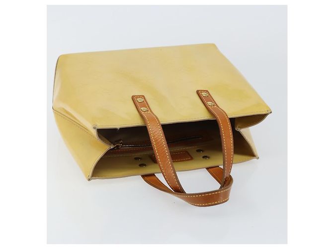 LOUIS VUITTON Borsa a Mano Monogram Vernis Reade PM Beige M91334 LV Auth ep10940 - vista 6