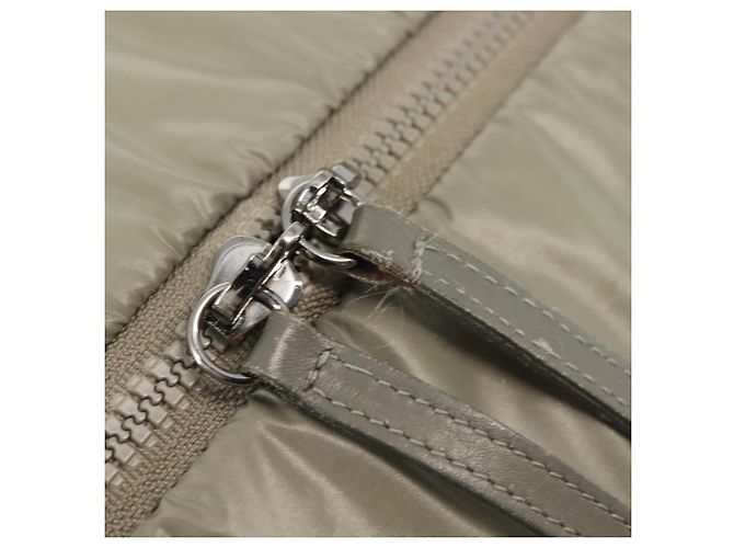 CHANEL Borsa Tote Cocoon Nylon Grigio Argento CC Auth BA5928 Marrone - vista 16