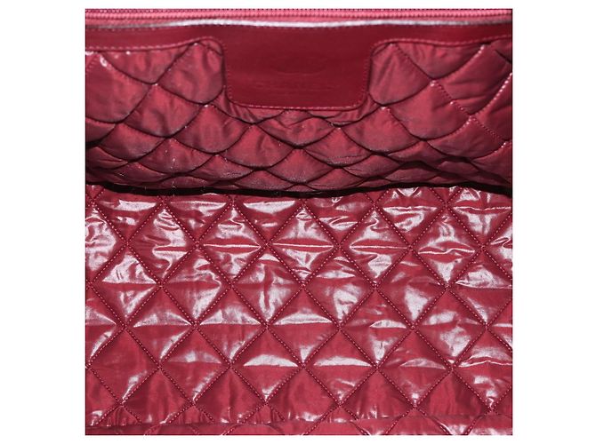 CHANEL Borsa Tote Cocoon Nylon Grigio Argento CC Auth BA5928 Marrone - vista 18