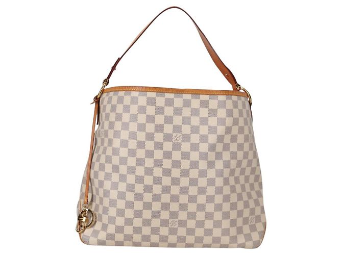 LOUIS VUITTON Borsa a Spalla Damier Azur Delightful MM N41448 LV Auth 142302V - vista 13