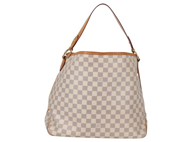 LOUIS VUITTON Borsa a Spalla Damier Azur Delightful MM N41448 LV Auth 142302V - vista 2