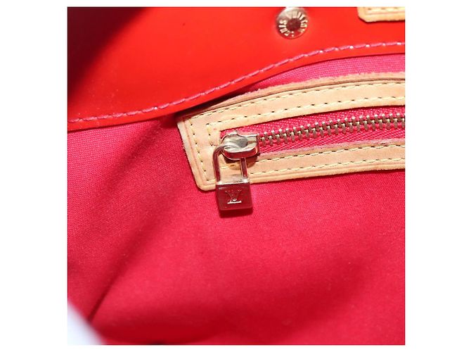 LOUIS VUITTON Monogram Vernis Reade PM Borsa a Mano Rossa M91088 LV Auth 141534 Rosso - vista 17