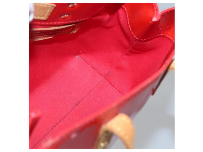 LOUIS VUITTON Monogram Vernis Reade PM Borsa a Mano Rossa M91088 LV Auth 141534 Rosso - vista 18