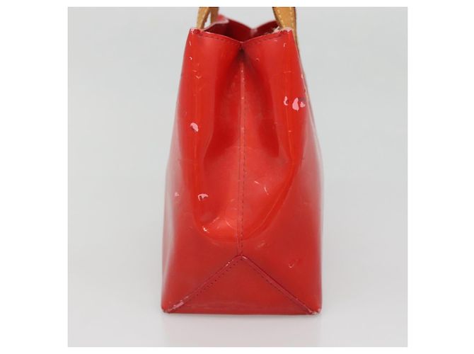 LOUIS VUITTON Monogram Vernis Reade PM Borsa a Mano Rossa M91088 LV Auth 141534 Rosso - vista 3