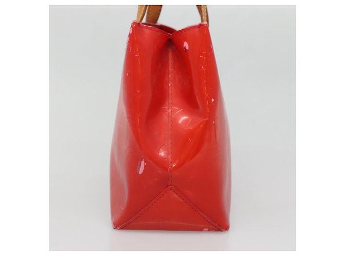 LOUIS VUITTON Monogram Vernis Reade PM Borsa a Mano Rossa M91088 LV Auth 141534 Rosso - vista 4