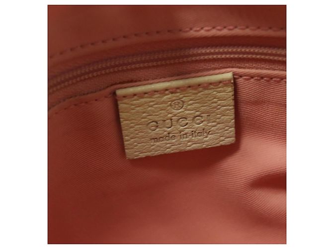Borsa a Spalla GG Canvas Sherry Line Gucci Rosa Argento Kaki 145809 Auth 141421 Cachi - vista 17