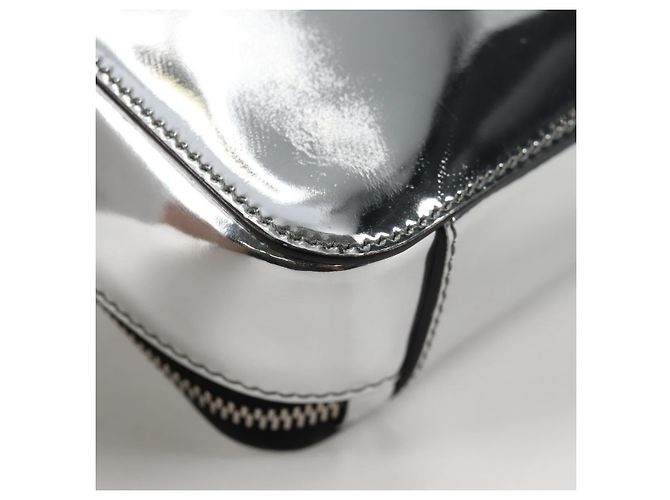 PRADA Borsa a Spalla in Pelle Argento 2VH070 Auth 142285M - vista 13