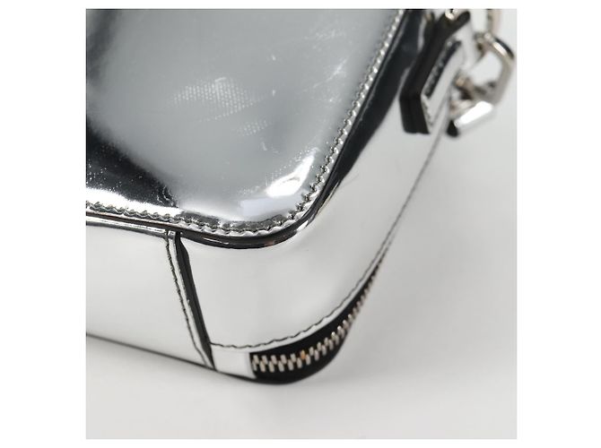 PRADA Borsa a Spalla in Pelle Argento 2VH070 Auth 142285M - vista 14
