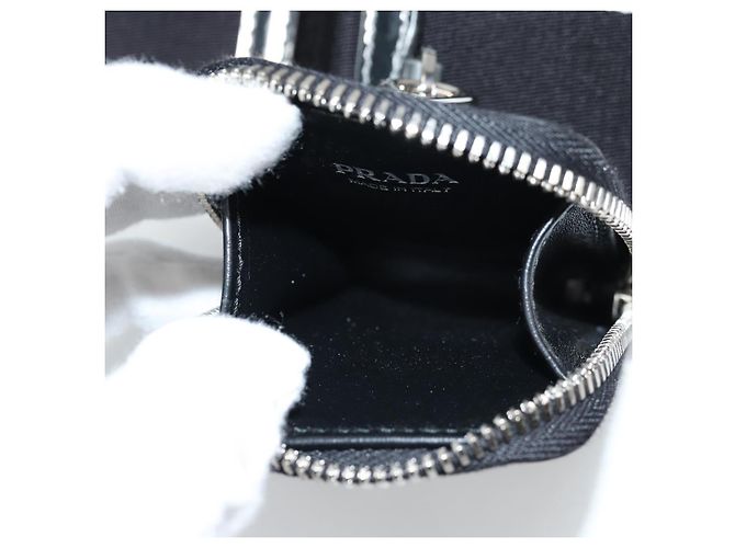 PRADA Borsa a Spalla in Pelle Argento 2VH070 Auth 142285M - vista 21