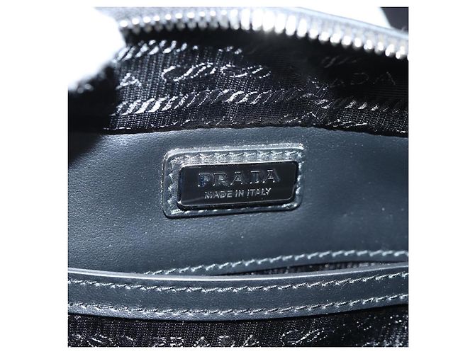 PRADA Borsa a Spalla in Pelle Argento 2VH070 Auth 142285M - vista 23