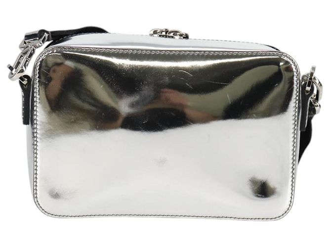 PRADA Borsa a Spalla in Pelle Argento 2VH070 Auth 142285M - vista 3