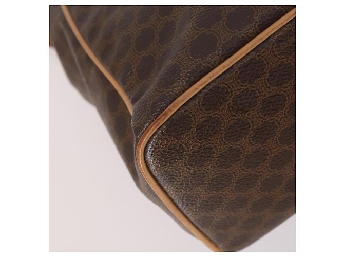 Céline CELINE Macadam Canvas Backpack PVC Leather Brown Gold Auth ep10632 Golden - view 13