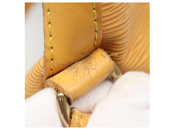 Noe LOUIS VUITTON Borsa a Spalla Petit Noé Epi Gialla M44109 LV Auth 141331 Giallo - vista 12