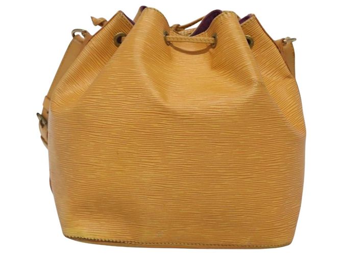 Noe LOUIS VUITTON Borsa a Spalla Petit Noé Epi Gialla M44109 LV Auth 141331 Giallo - vista 2