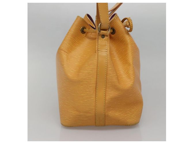 Noe LOUIS VUITTON Borsa a Spalla Petit Noé Epi Gialla M44109 LV Auth 141331 Giallo - vista 3