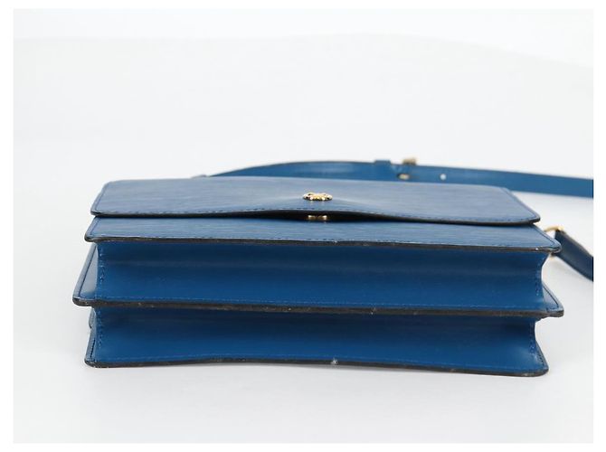 LOUIS VUITTON Sac à épaule Epi Grenel Bleu M52362 LV Auth yk19396 - vue 14