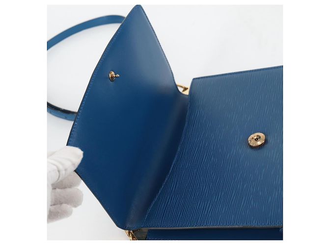 LOUIS VUITTON Sac à épaule Epi Grenel Bleu M52362 LV Auth yk19396 - vue 19
