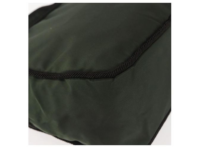 PRADA Borsa a mano in nylon khaki Auth bs29457 Cachi - vista 12